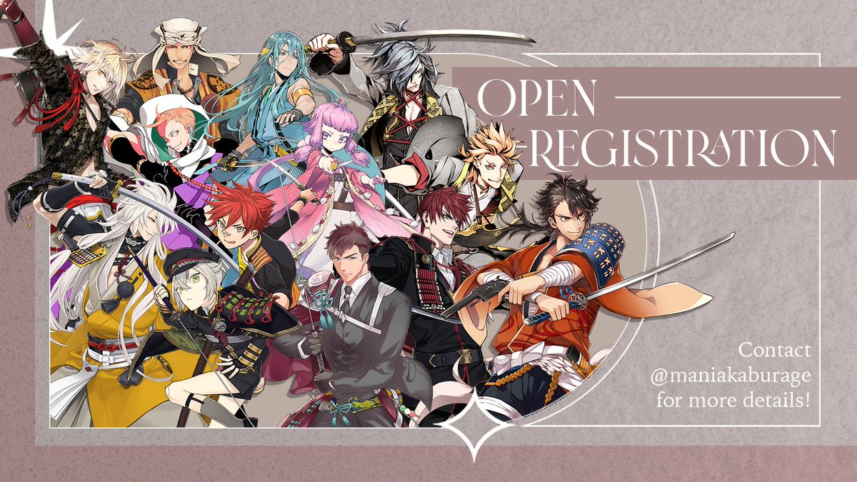 ㅤㅤㅤㅤ[ OPEN RECRUITMENT ]
ㅤㅤ
Tahun baru, abang smith udah mulai kerja lagi! Tapi kayaknya Aruji banyak mau... ayo bantu dengan join TKRB RP LOKAL! 

Caranya? Cukup DM Konnosuke dan melalui tes IC~ Ketersediaan karakter dapat dicek di carrd kami, Konno tunggu! ฅ^•ﻌ•^ฅ
ㅤㅤ