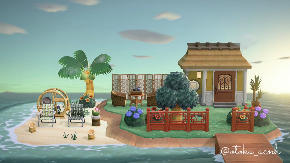 candleee__'s tweet photo. 久々にあつ森🍃

和風と海の小さな島🟢🌊

 #あつ森  #ACNH 
 #AnimalCrossingNewHorizions https://t.co/stgkdomGIV
