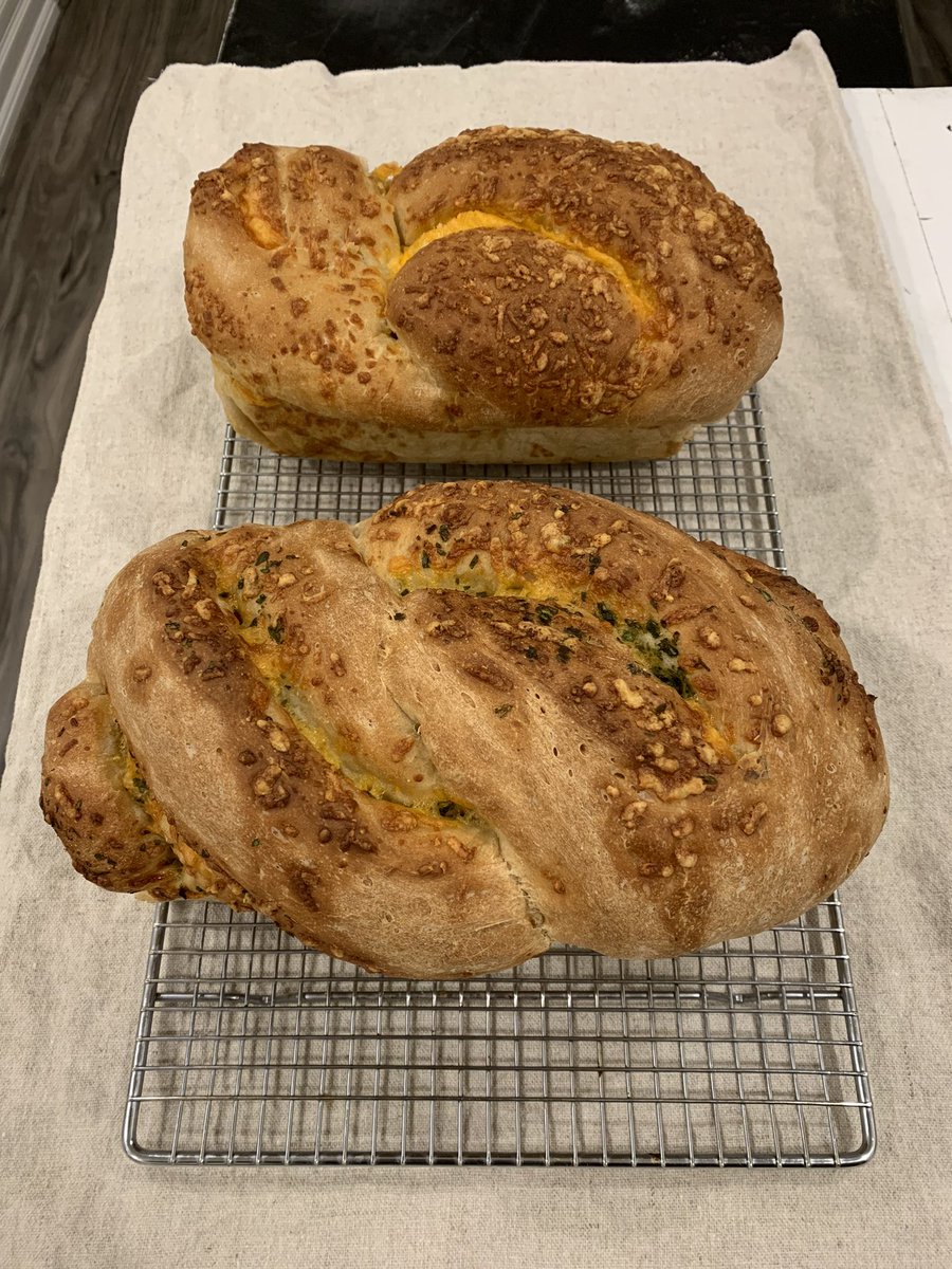 ttvDeeloGames's tweet photo. Made some Herb &amp; Cheese bread today…we’re on to something here
#bread #baking #satisfaction https://t.co/nMD2BoOSMO