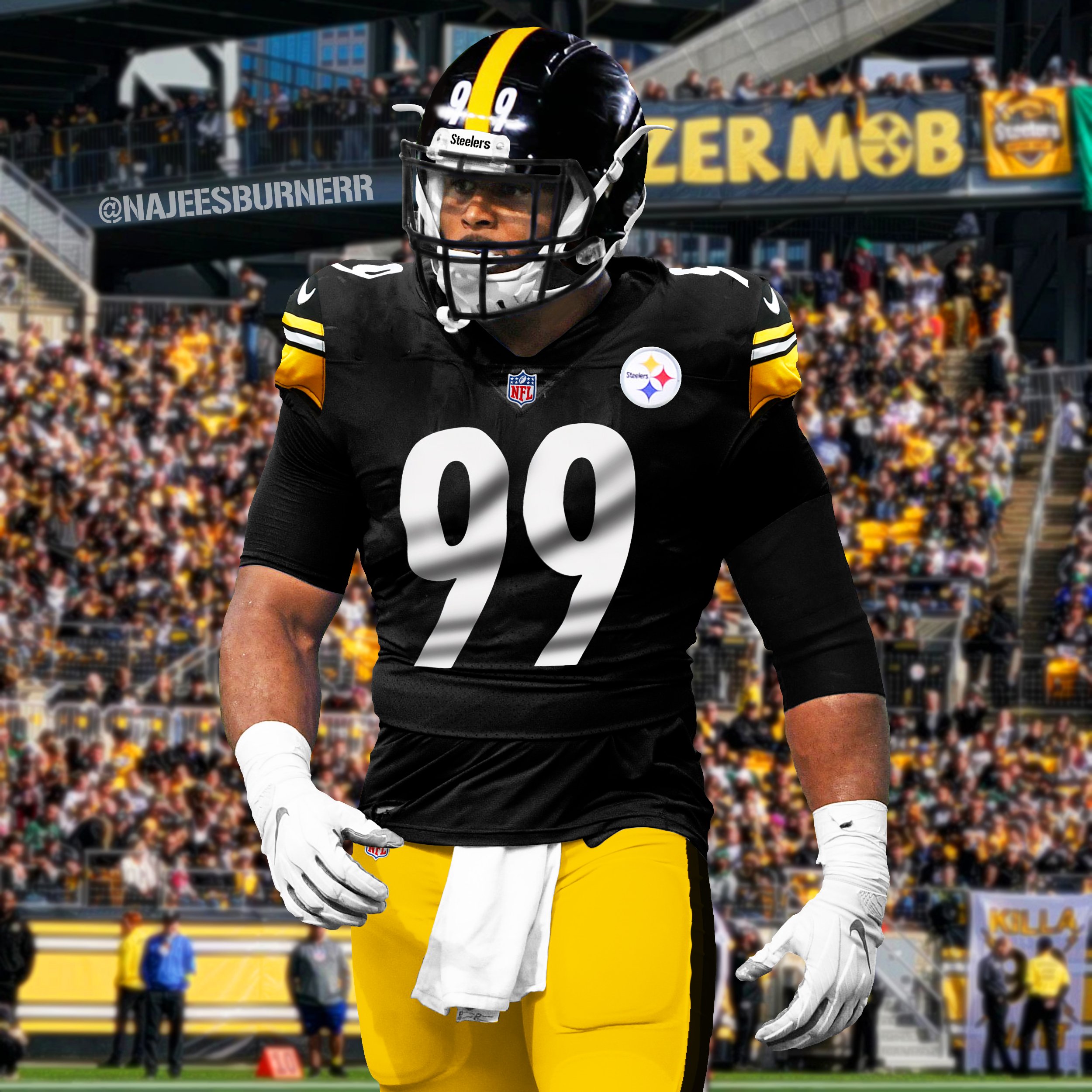 Steelers Depot 7⃣ on X: Oh, man, now yinz got Aaron Donald