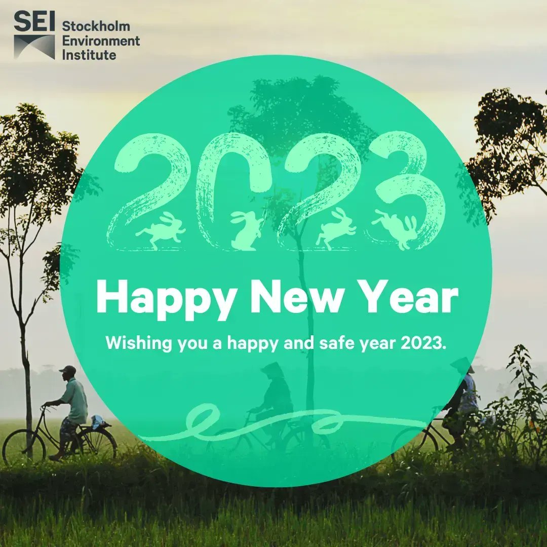 SEI_Asia's tweet photo. SEI Asia wishes you a happy new year 2023!

Join us as we continue to work towards gender and social equity, climate adaptation, disaster risk reduction, water security, transitional agriculture, renewable energy and equitable urban planning in Asia. #goals2023 https://t.co/ogDnDvcBJR