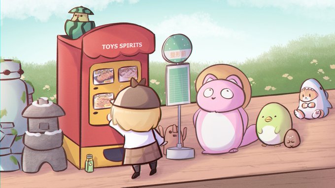 「skirt vending machine」 illustration images(Latest)