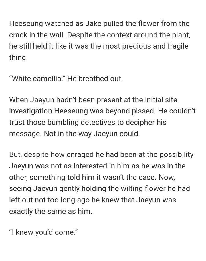 heejake in that ao3 fic 'the flowers that speak more than words' by <a href="/eunhoney99/">eunhoney</a>