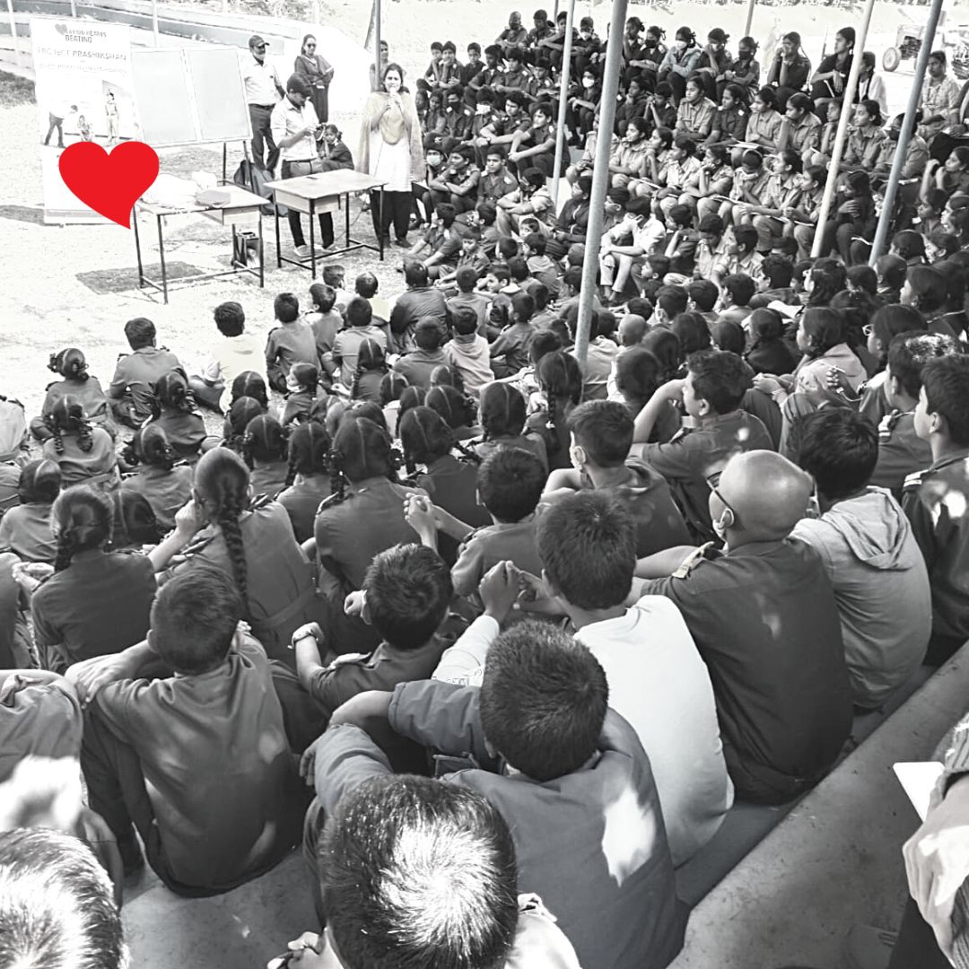 Billion Hearts Beating organized Basic Life Support training for the NCC and other students at Nalla Malla Reddy Foundation School in Medchal district. 230 students attended the session. #BasicLifeSupport #BLS #NGO #BillionHeartsBeating