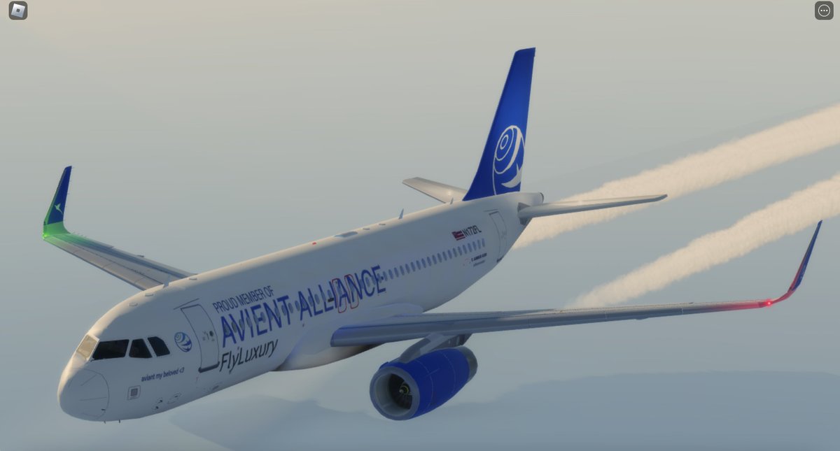iflyFlyLuxury's tweet photo. FL320

amazing flight! thank you for choosing flyluxury to fly to kiwi land

#RoAviation #Roblox https://t.co/XpJkEqKFVs