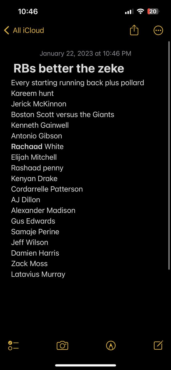 WolvesTankszn's tweet image. Running backs better than Ezekiel Elliott. Am I cooking?