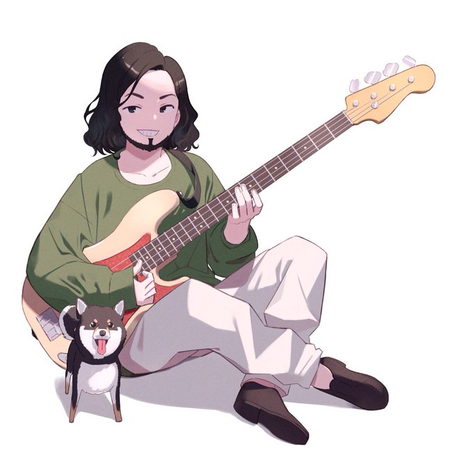 「1boy plectrum」 illustration images(Latest)