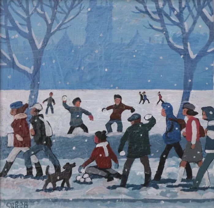 Cupar Pilson 
‘Queen’s Students In The Snow’
Acrylic on board
7″ x 7″

eakingallery.co.uk/product/queens…

PM for further enquiries
Free UK and Ireland delivery
Viewings by appointment

#belfast #belfastart #southbelfast #queensstudents #holywood #queensbelfast #queens #queensuniversity