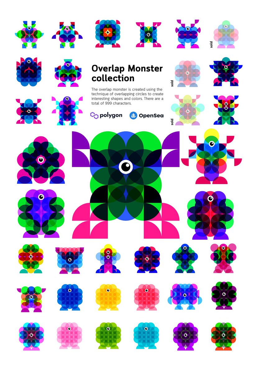 ✨Overlap Monster✨ Collection for sale on 
🟣<a href="/0xPolygon/">Polygon</a>🔵<a href="/opensea/">OpenSea</a> ( No Gas Fee )

👉opensea.io/collection/ove…

#NFTs #NFTCommunity #nftcollector #NFTThaicommunity #polygonNFT #maticpolygon #MATIC