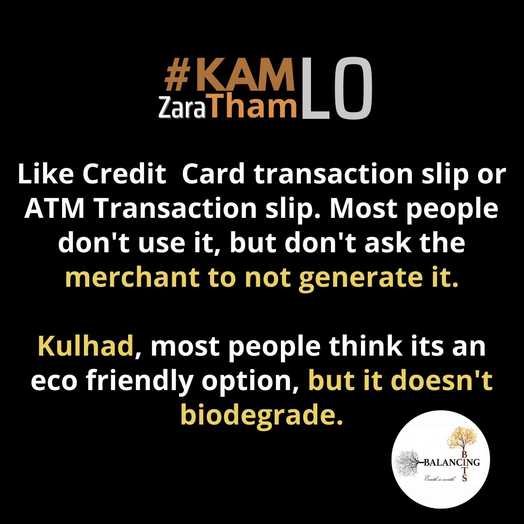 #KamLoZaraThamLo, Our personal experiences shared in form of a new series through which you are going to get tips and tricks to reduce the waste.
More you share this message, lesser waste gets generated. #reducewaste #newnorm #balancingbits #plasticbottles #Steel