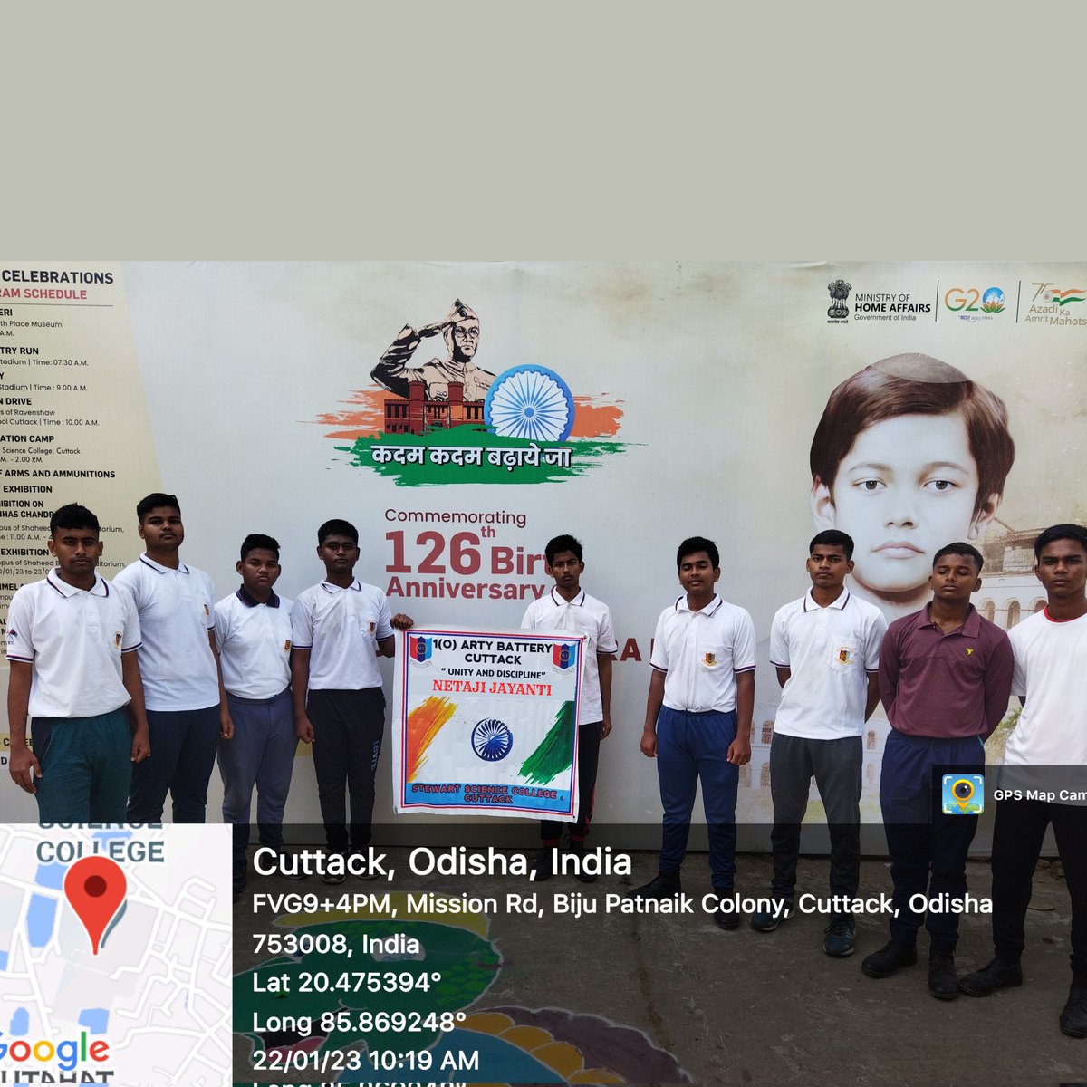 Unboundedarmy's tweet photo. We the cadets of Stewart sc. College under @OneODArtyBtyNCC have celebrated the 126th birth anniversary of #NetajiSubhasChandraBose in our college. 
@HQ_DG_NCC
@CuttackDM
@utkalpride
@kalinga_sagar
@CMO_Odisha
@SATTVIC_SOUL
@CuttackDM
@dcp_cuttack
@adgpi
@GovernorOdisha https://t.co/NucLdsjNHC