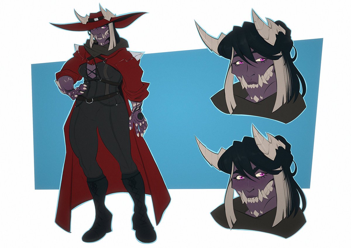 ChloeCharCorner's tweet photo. I realize that it’s about time that I update my current list of characters isn’t it? Well here are the big 4! Nashira, Whisper, Castra, and Ashe https://t.co/ItNgTJaec3