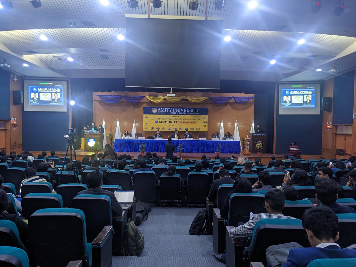 janjuamehak's tweet photo. It has been a great learning experience as a member of the organising team of @AMIMUN 2023 with 850 delegates from more than 20 countries.
#amityuniv
@AnilSehrawat78 @Neerajpalau https://t.co/tRCww9jSgb