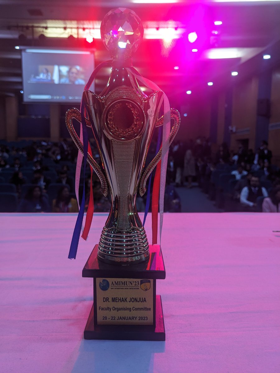 janjuamehak's tweet photo. It has been a great learning experience as a member of the organising team of @AMIMUN 2023 with 850 delegates from more than 20 countries.
#amityuniv
@AnilSehrawat78 @Neerajpalau https://t.co/tRCww9jSgb