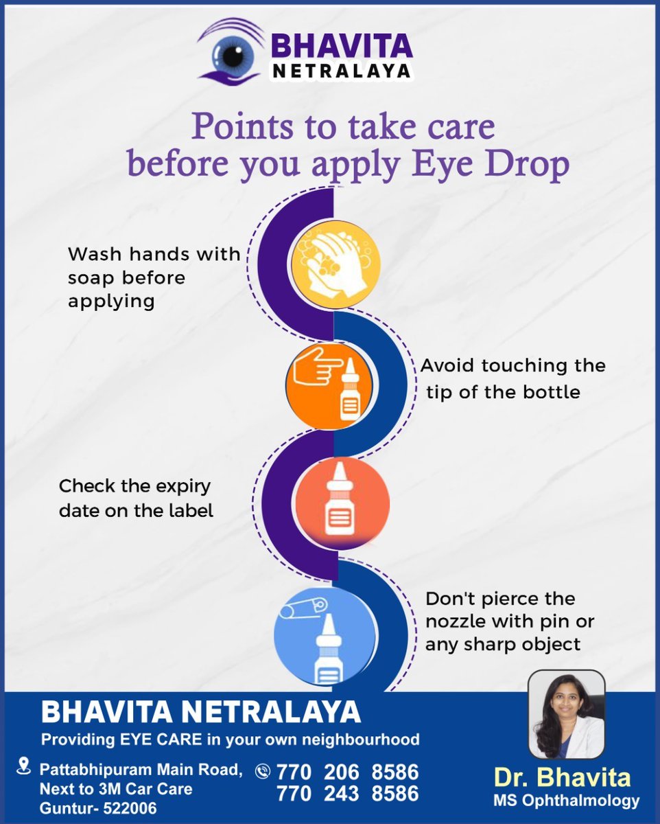 Points  to take care before you apply Eye Drop.
Contact: +91770 206 8586, +91770 243 8586
#styeyetreatment #blurredvision #sensitivitytolight 
#EyeDrops #eyeproblems#howtoprotecteyes 
#uvraysprotection #besteyehospital