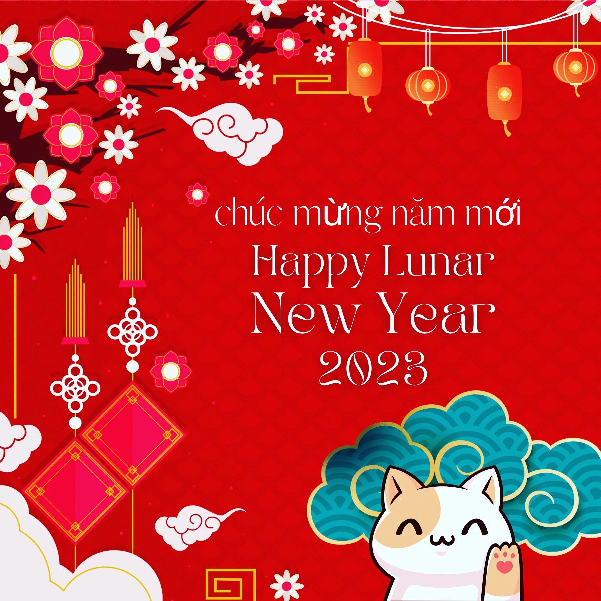 alidapham's tweet photo. Happy Lunar New Year Everybunny 🐰🧧🐱 https://t.co/dSQ3VZ3Hk3