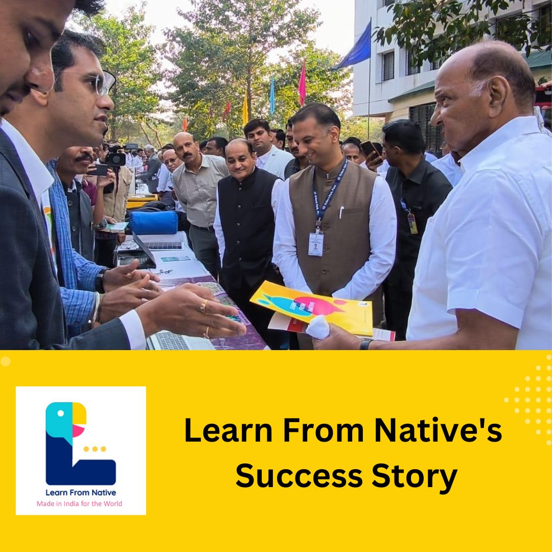 LearnFromNative's tweet image. Learn From Native Team presenting the success of its Language Courses designed for college students with honorable Sharad Pawarji, Shri. Hardik Joshi, Shri Rajendra Jagdale, and Shri. Sandeep Kadam

#learnfromnative #successstory #languagelearning #englishlearning #frenchlearning
