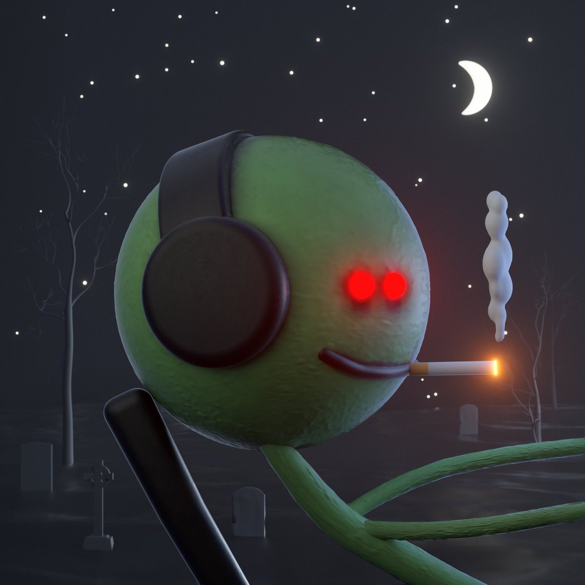 Rare footage of <a href="/sartoshi_rip/">sartoshi</a> coming back from the dead to continue being an mfer...

this zombie 3Dmfer owned by HulloFrenz opensea.io/assets/ethereu…