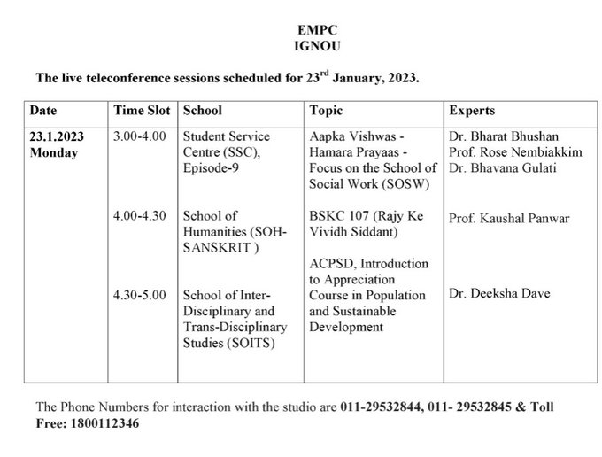Appreciation Course ACPSD IGNOU (@acpsd_ignou) on Twitter photo 