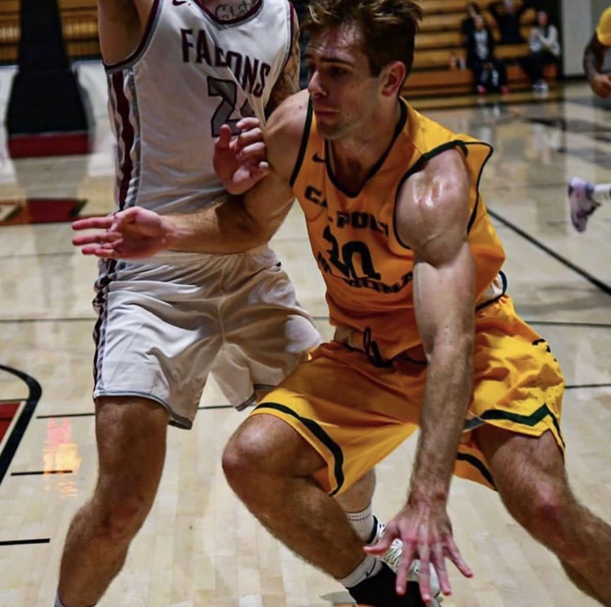 TeamKeenanAllen's tweet photo. Caleb Nelson (Cal Poly Pomona) in his last two games 
17pts (6-10fg) (5-6 3pt), 7reb, 1blk, &amp; 1stl in a win over Cal Poly Humboldt. 

21pts (8-15fg) (3-8 3pt), 9reb, 1blk, &amp; 1stl in a win over Sonoma State. https://t.co/CN16NRmuuH