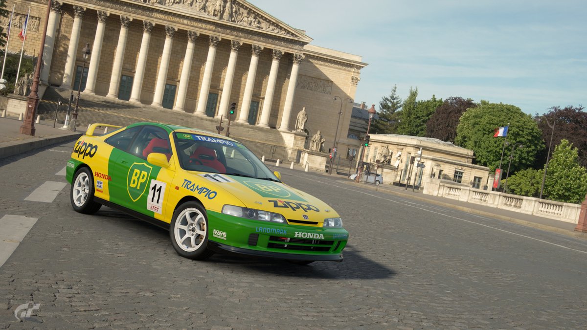 Guy17Car's tweet image. A couple more custom liveries I recently made for GT7. One is based on a diecast I have and the other is based on the BP Trampio Civic JTCC car. 

#GT7 #GranTurismo #Scapes