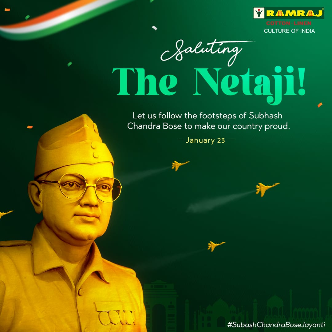 Ramrajofficial's tweet image. On the occasion of Subhash Chandra Bose Jayanti, let us express our gratitude to the true national hero who battled for us until the very end.

#subashchandrabose #subash #bosejayanti #ramraj #ramrajcptton