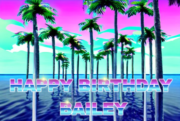 scaligi's tweet photo. 🎊🌴🍻Happy Birthday🍻🌴🎊 @CapBailey - Wishing you all the best in 2023 bro - hope you like the AI generated palm trees and Vaporwave discord theme #Birthday #CapBailey #Legend #ASMR #Vaporwave #AI https://t.co/CxbOYI37U5