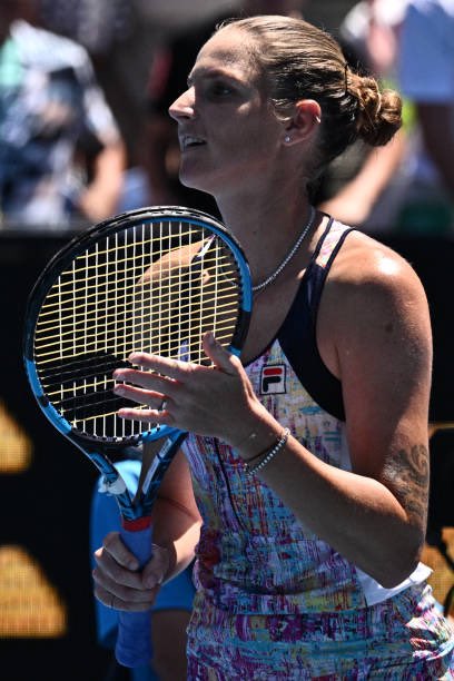 tennis_phil's tweet photo. Karolina pliskova beats shuai zhang 6-0 6-4 in the 4th round of the Australian Open #pliskova #round4 #australianopen2023 ( Getty ) https://t.co/vMCt9uG0vl