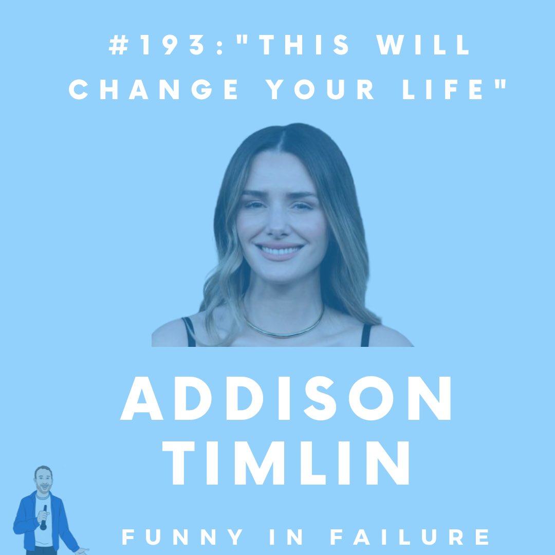 Michael Kahan (@michael_kahan) on Twitter photo Amazing chat with <a href="/Addijay/">Addison Timlin</a> is now out!
We chat about being a child actor and playing Annie as a child, fake celebrity death hoaxes, empathy, bad reviews, being a mum and the act of service, sense of self and quitting smoking.
Full podcast under “Funny in Failure”. Amazing chat with <a href="/Addijay/">Addison Timlin</a> is now out!
We chat about being a child actor and playing Annie as a child, fake celebrity death hoaxes, empathy, bad reviews, being a mum and the act of service, sense of self and quitting smoking.
Full podcast under “Funny in Failure”.