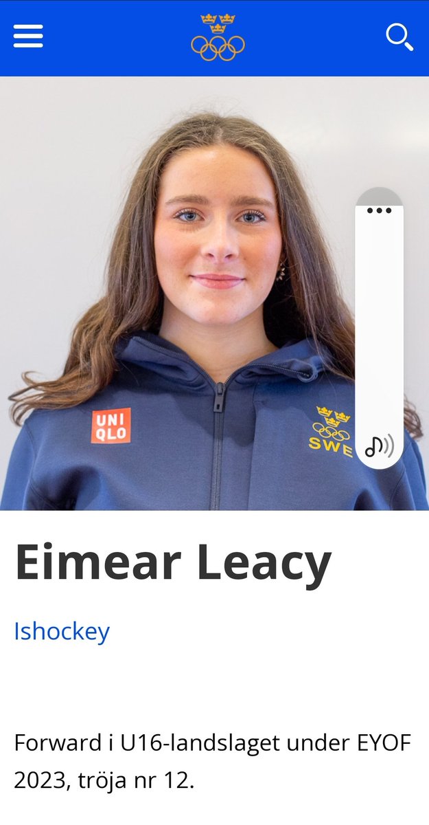 qraply's tweet photo. Congratulations @LeacyEimear on being named captain of Sweden for the European Youth Olympic Festival 2023 https://t.co/gOMAlCNlbo