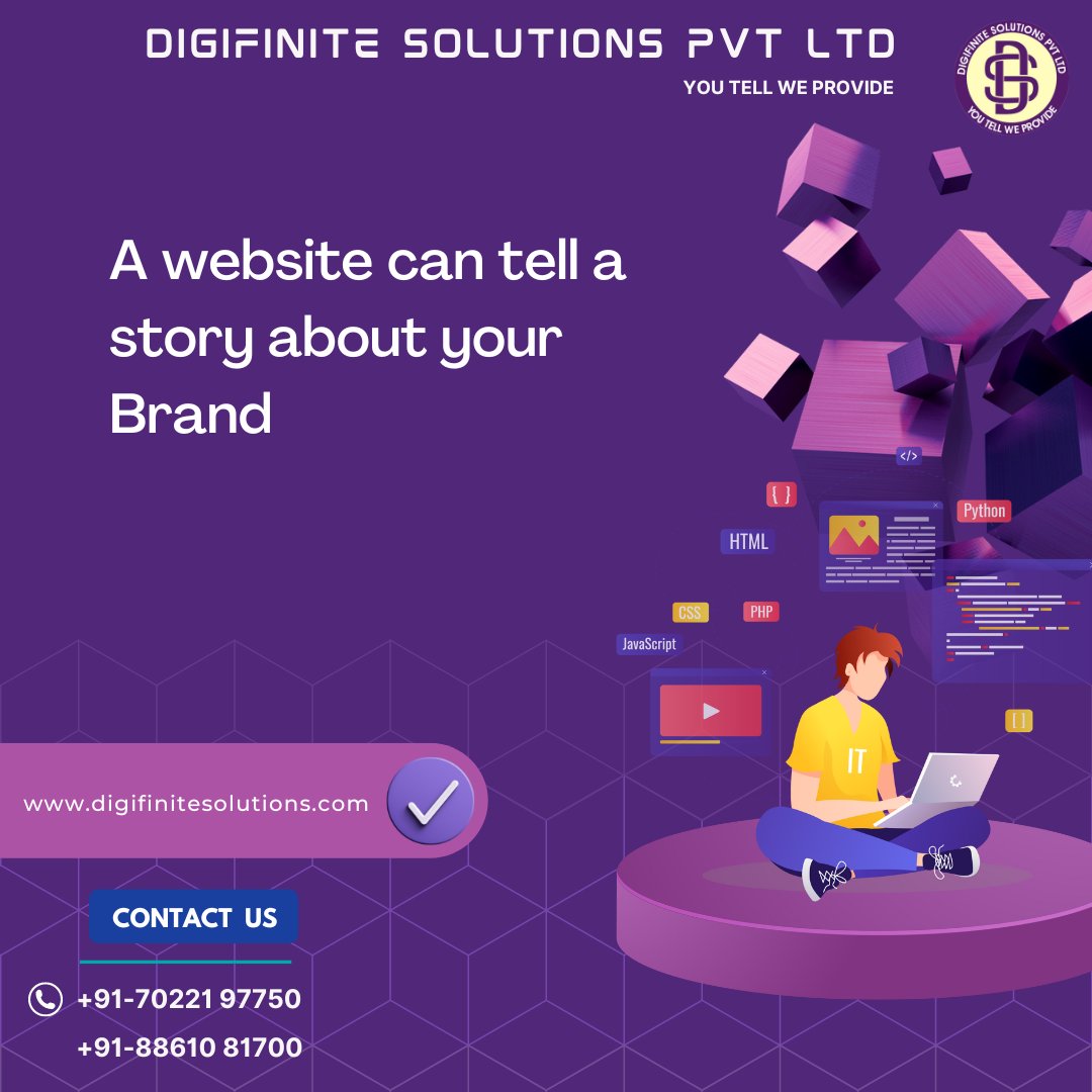 digifinite's tweet image. Website is always necessary for presenting yourself