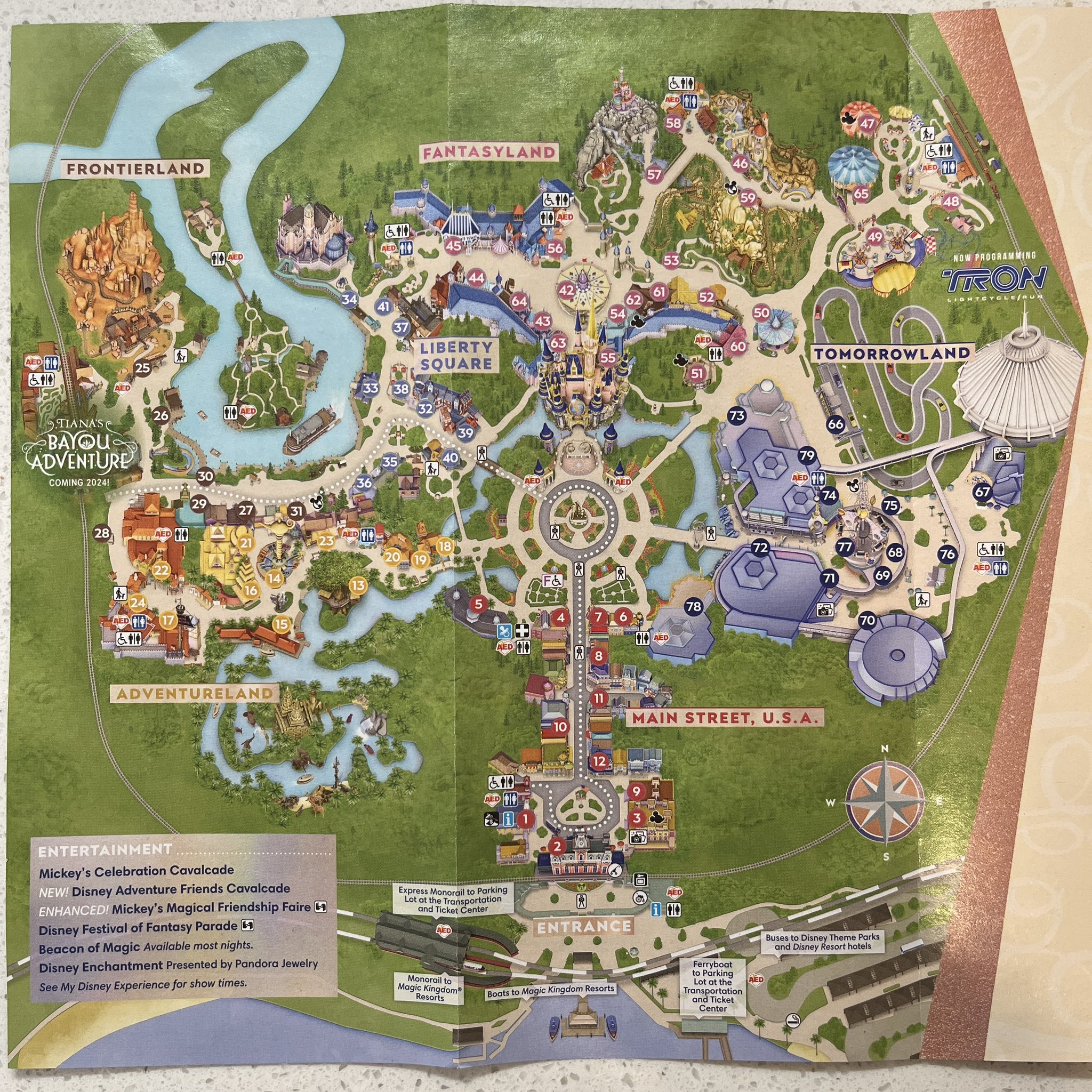 Disney World Magic Kingdom Map