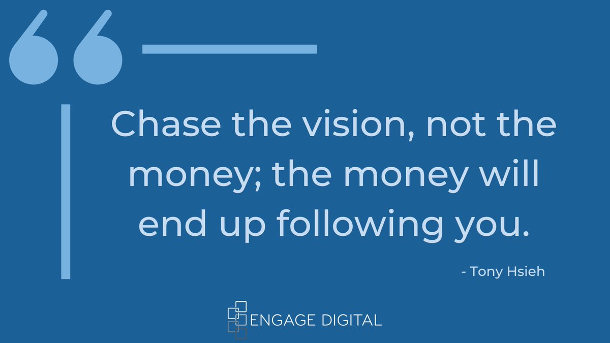 Chase the vision, and have a great week!