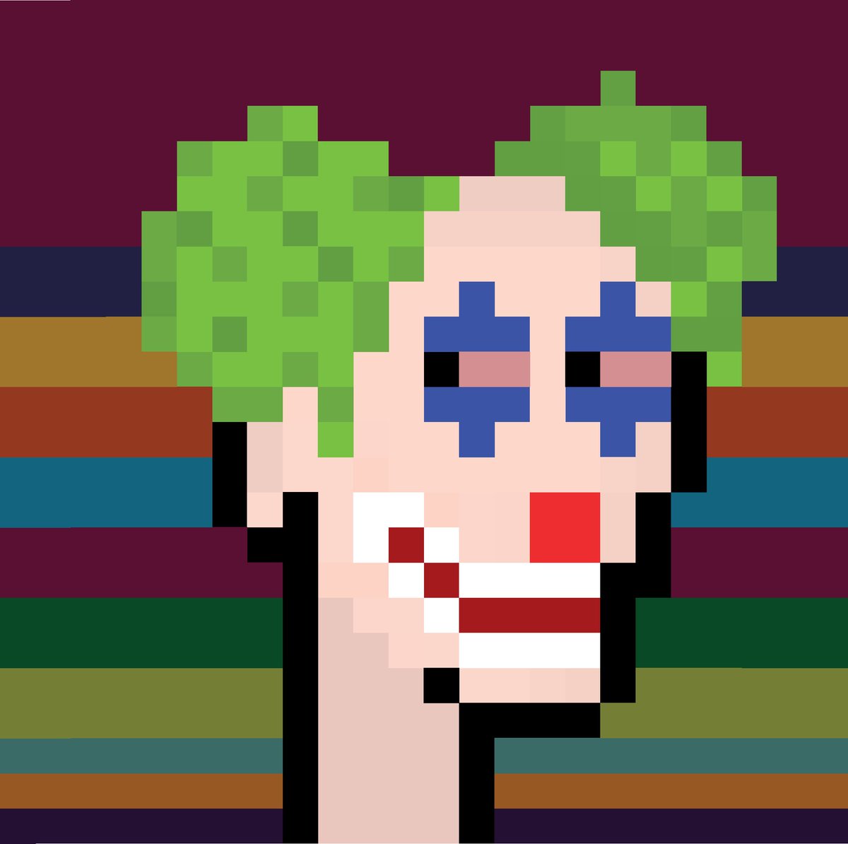 GandoEth's tweet photo. “If you surround yourself with clowns, don't be surprised when your life resembles a circus”

Always keep a positive attitude.
#NFTs #NFTCommunity #Clown #pixelart https://t.co/wU7g51VATk