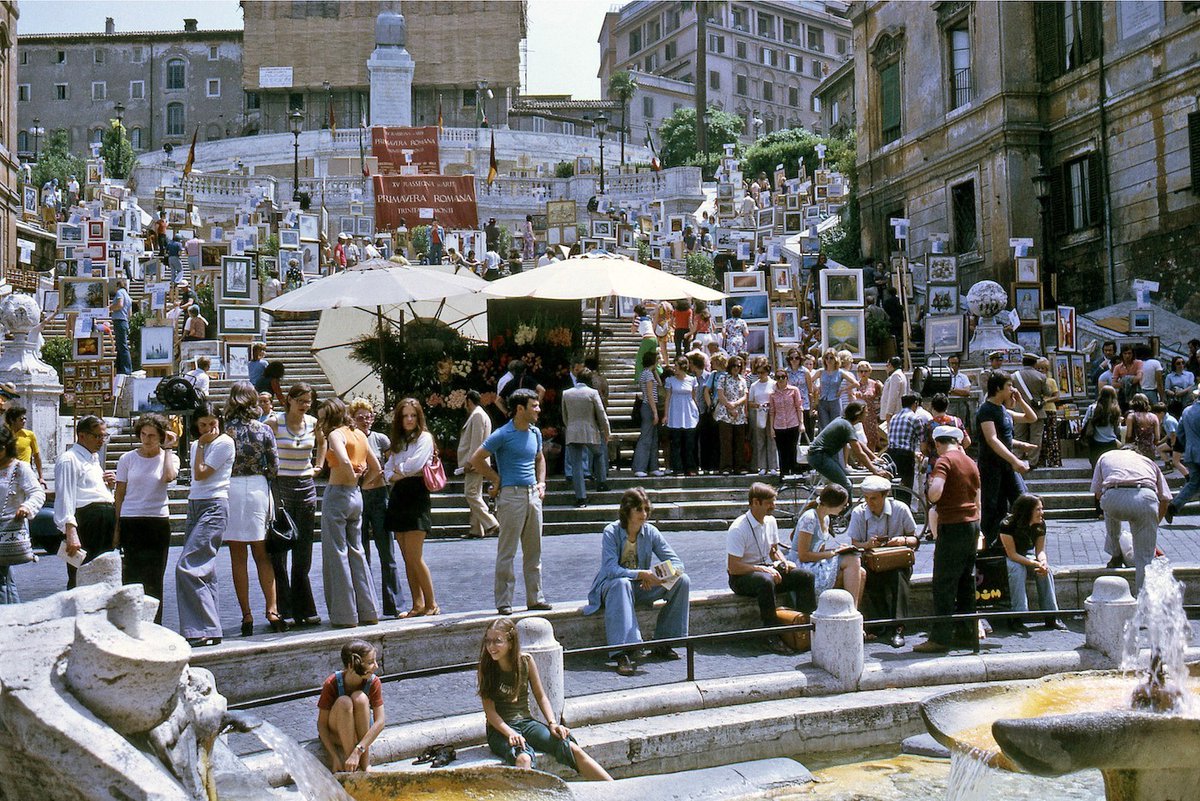 Trinità dei Monti (1973) #roma #zoom #trinitadeimonti romaierioggi.it