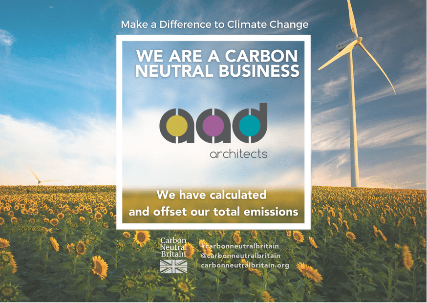 AAD Architects Ltd has met all Carbon Neutral Britain Certification™ standards in measuring, calculating &amp; carbon offsetting organisational carbon emissions within the Scope 1, 2 &amp; 3 GHG emissions boundary
#climatechange #construction #architects