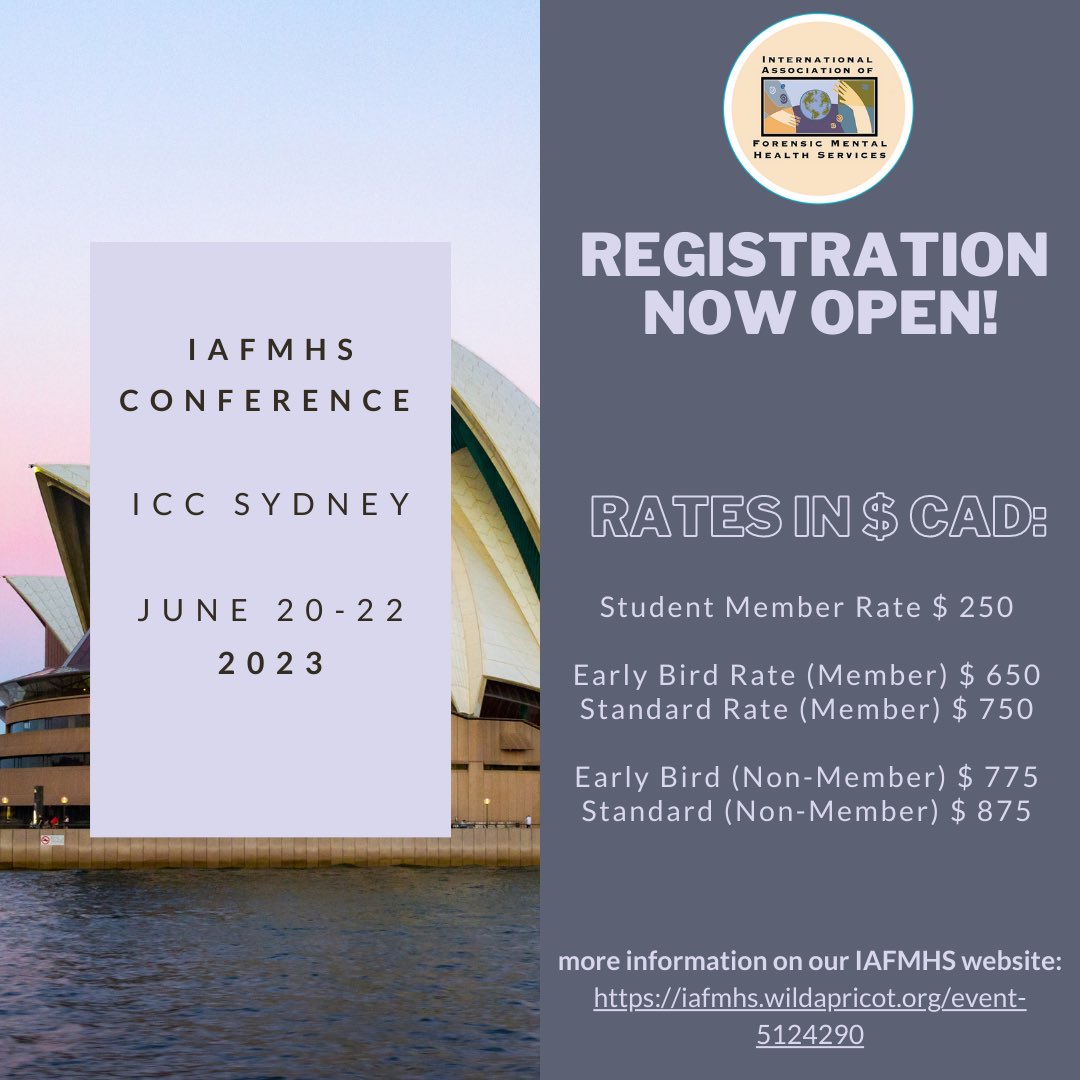 Register today four our #annualconference in #sydney! If you register by April 15, you will make use of our #earlybird rates. If you’re a #student, you can #volunteer at the conference and waive your registration fee! Find out more on our website (iafmhs.wildapricot.org/page-18336)