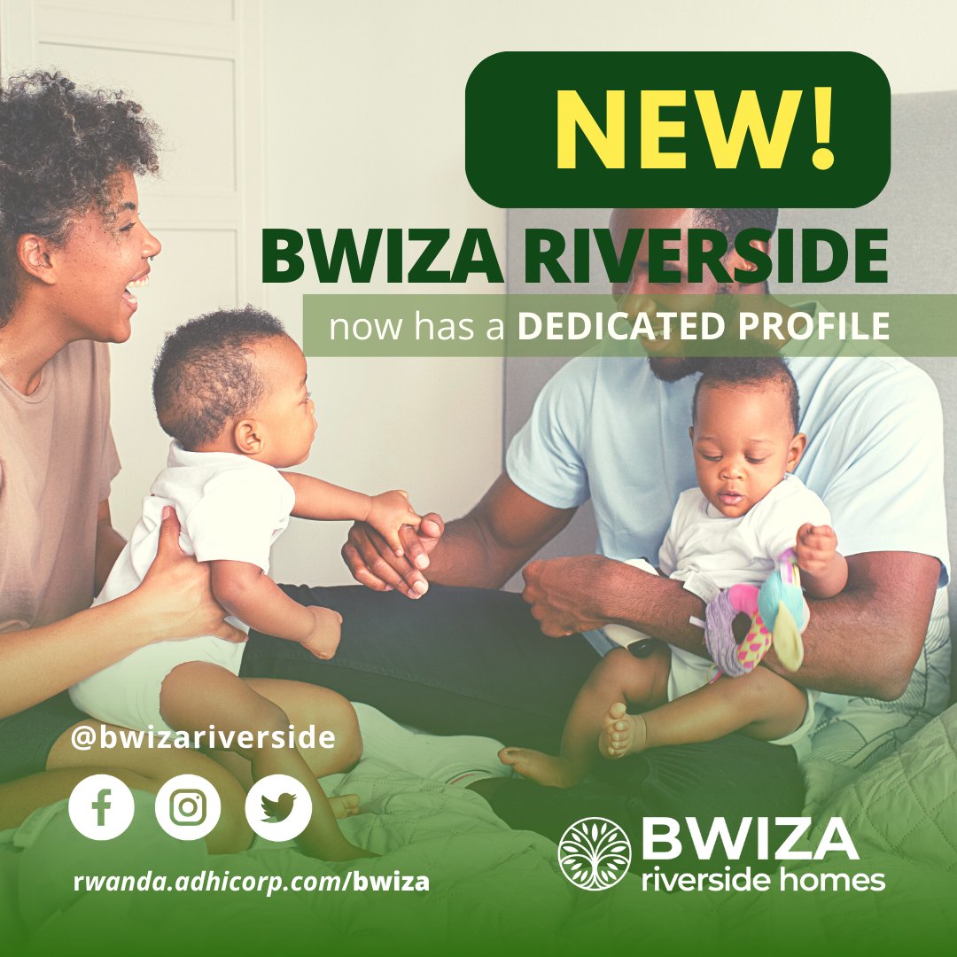 Our Bwiza Riverside Estate now has its very own profile! There you will find extra details and purchasing info about the available homes, upcoming open days, & more.
Follow @BwizaRiverside on IG, FB & TW!
🌳🏘🌳
#bwizariverside #affordablehomes #kigali #rwanda #RwOT #greenhomes