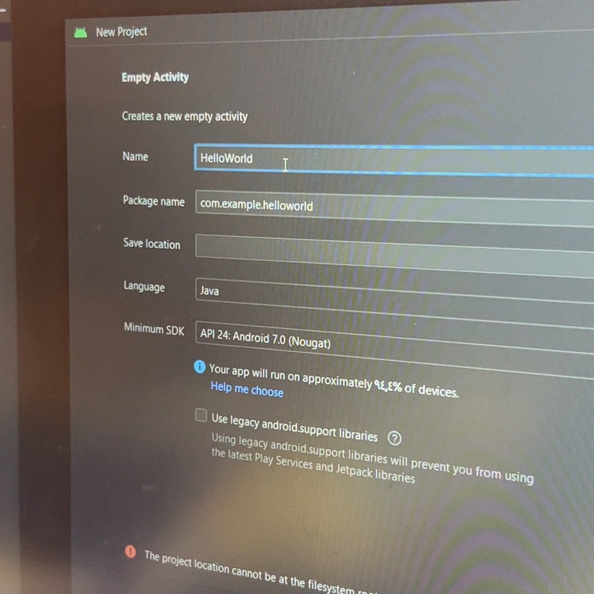 re2m76's tweet image. Hello World 🙋🏽‍♀️🌍
#Android_studio