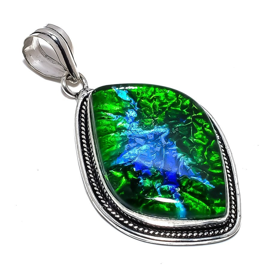 Excited to share the latest addition to my #etsy shop: Dichroic Glass Gemstone Handmade Ethnic Silver Jewelry Pendant 2.2', Dico Glass Pendant etsy.me/3wljULp #anniversary #lovefriendship #no #women #stone #artdeco #silverpendant #925silverpendant #gemstonepend