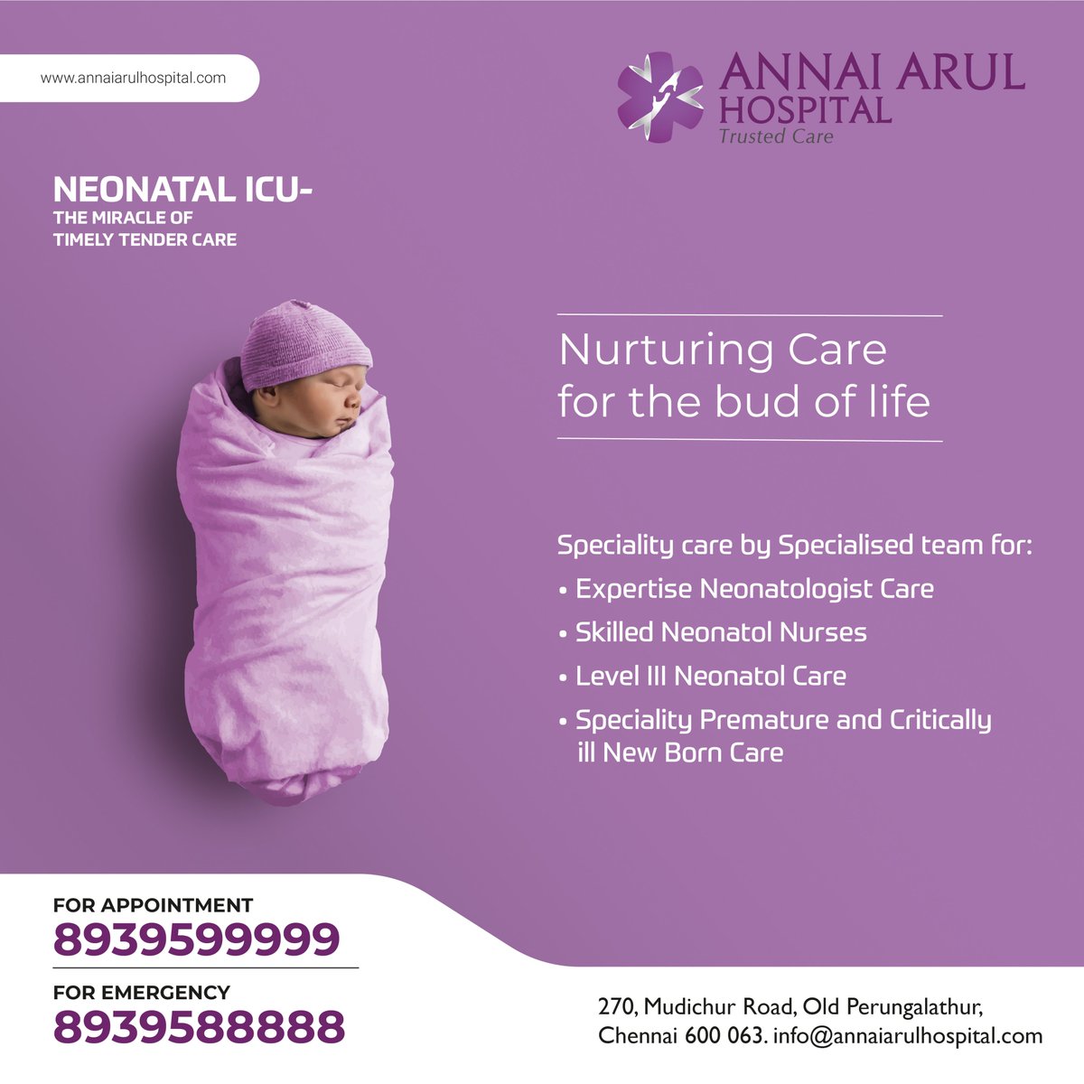 NICU
#nicu
#nicubaby
#nicucare
#nicuawareness
#AnnaiArulHospital
#NeonatalUnit
#neonatal
#neonatalintensivecareunit
#neonatalcare

annaiarulhospital.com/nicu/