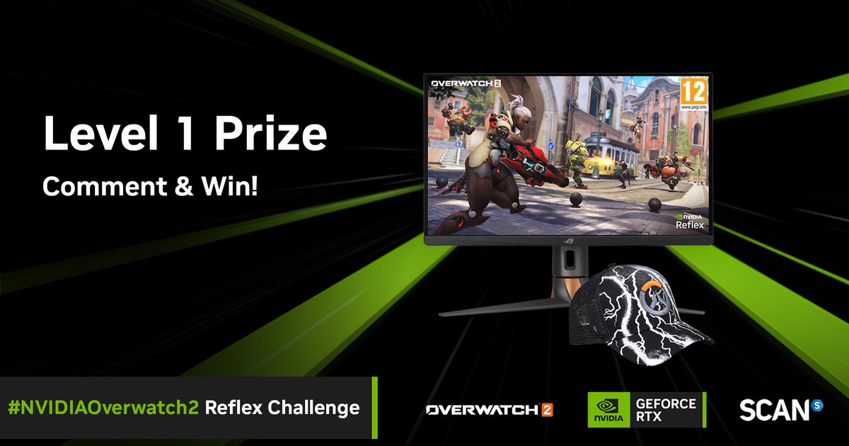 NVIDIAGeForceUK's tweet image. The  ASUS ROG Swift 1440p 360Hz PG27AQN is our first prize in the #NVIDIAOverwatch2 Reflex Challenge.

Want to have a chance win it?
1. Reply with #NVIDIAOverwatch2 &amp;amp; @NVIDIAGeForceUK and say why you deserve to win it!
2. RT to unlock further prizes!