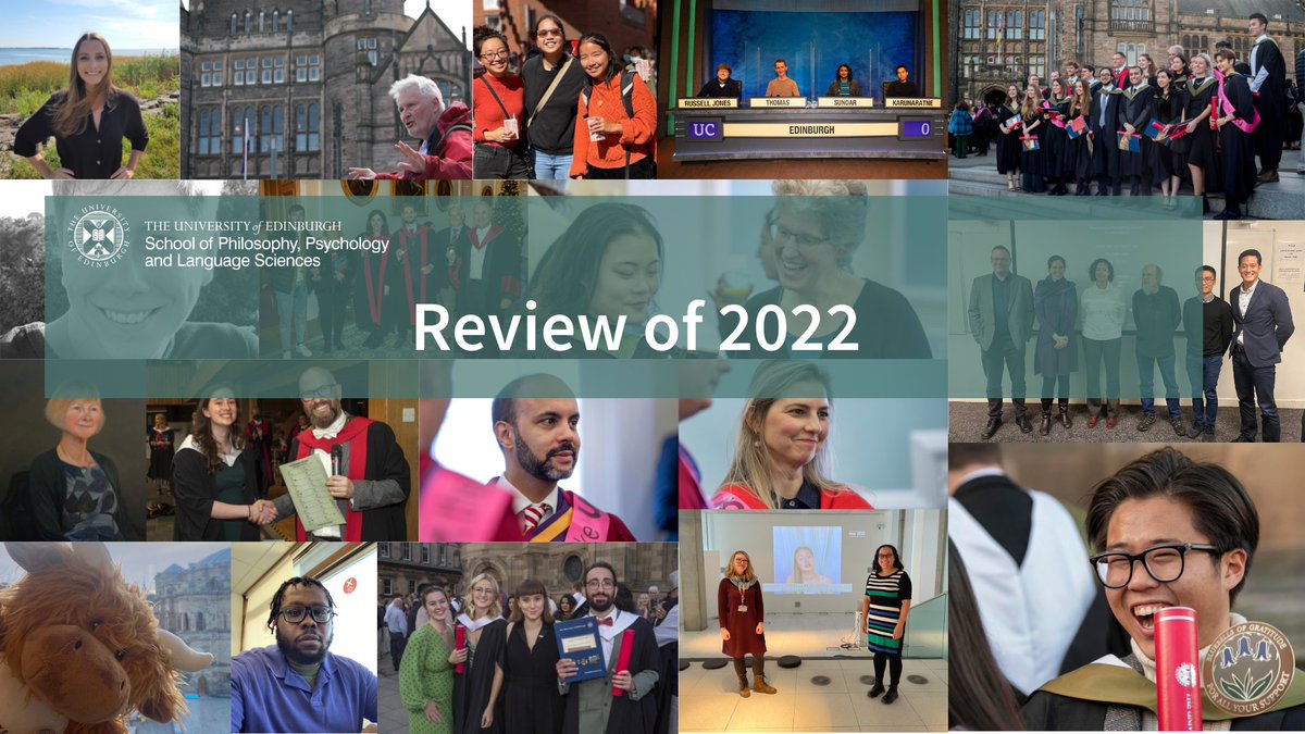 We celebrated lots of successes across our community in 2022, here’s a highlight of just some of the many staff and student achievements which shaped our year👉edin.ac/3krkCnE @ShannonVallor <a href="/DrTJC/">Prof. TJCurry Ph.D MPH</a> <a href="/BrittNeuroPsych/">Dr. Brittany Blankinship</a> <a href="/Whatever_Next_/">Whatever Next</a> <a href="/AjaLMurray/">Aja Louise Murray</a> <a href="/OddBallsFDN/">The OddBalls Foundation</a>