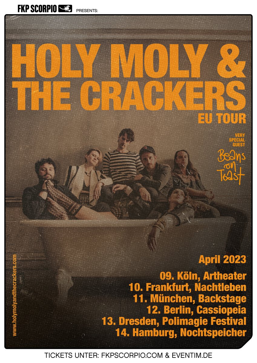 In case you missed it, we're over the moon to announce that the legendary @beanstoast will be joining us for our shows Germany this April. So exited to have the main man on board. Prost! @fkpscorpio