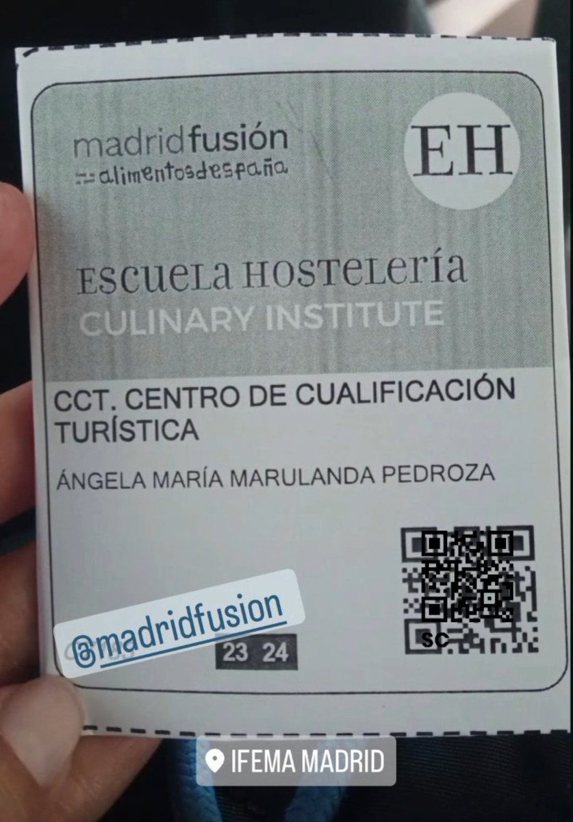 MADRID FUSIÓN @madridfusion @cctmurcia #SoyCCT #CulinaryInstitute