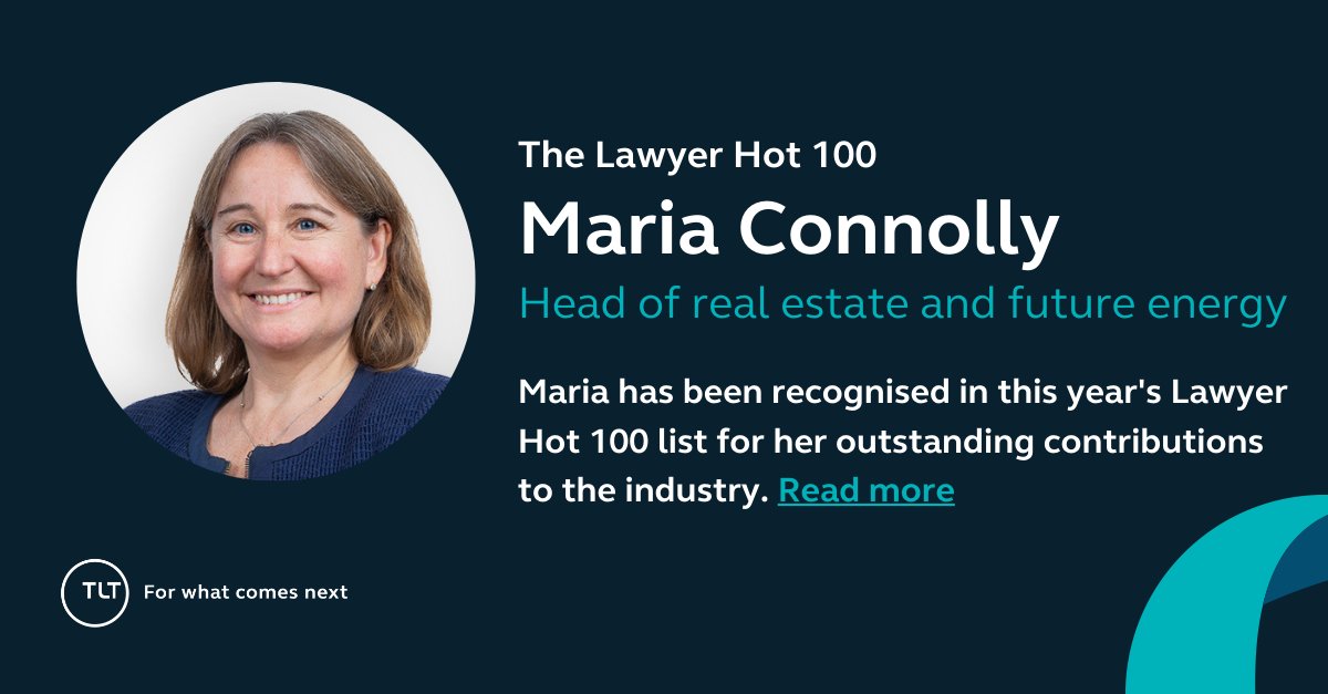 Our very own Maria Connolly has been recognised in @TheLawyermag Hot 100 2023 for her exceptional contributions to the #legalindustry. ⭐️
#TheLawyerHot100 tlt.com/insights-and-e…