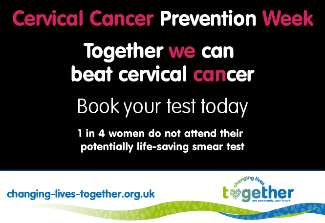 Cervical Cancer Prevention Week 23rd - 29th Jan 2023. 

A smear test is a routine health check-up that only takes a few minutes but can save lives. jostrust.org.uk/get-involved/c… #CervicalScreening #CervicalCancer