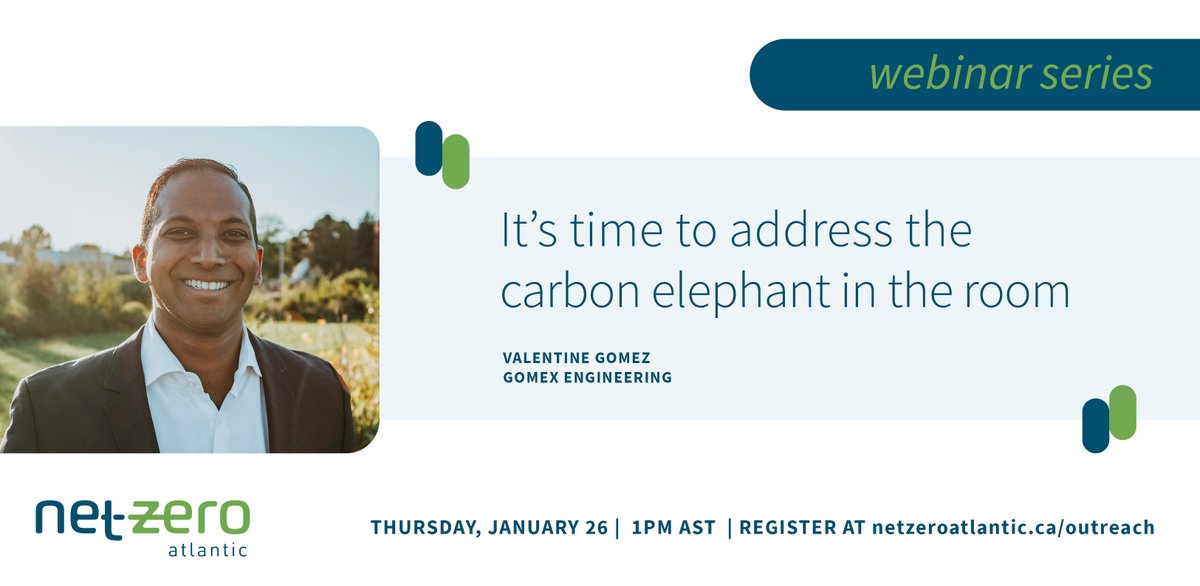 Valentine Gomez, the founder of Gomex Engineering @PassiveHousePEI, has 12 years of engineering, project and construction management experience. Be sure to register for his upcoming #webinar on embodied #carbon in buildings. netzeroatlantic.ca/outreach/webin…