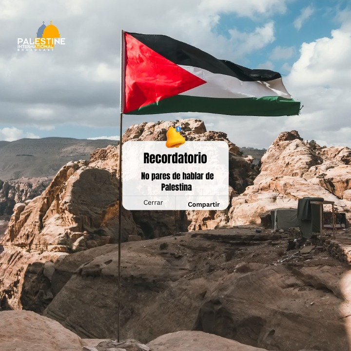 pbi_es's tweet photo. No pares de hablar de #Palestina https://t.co/QMEsIOunCH