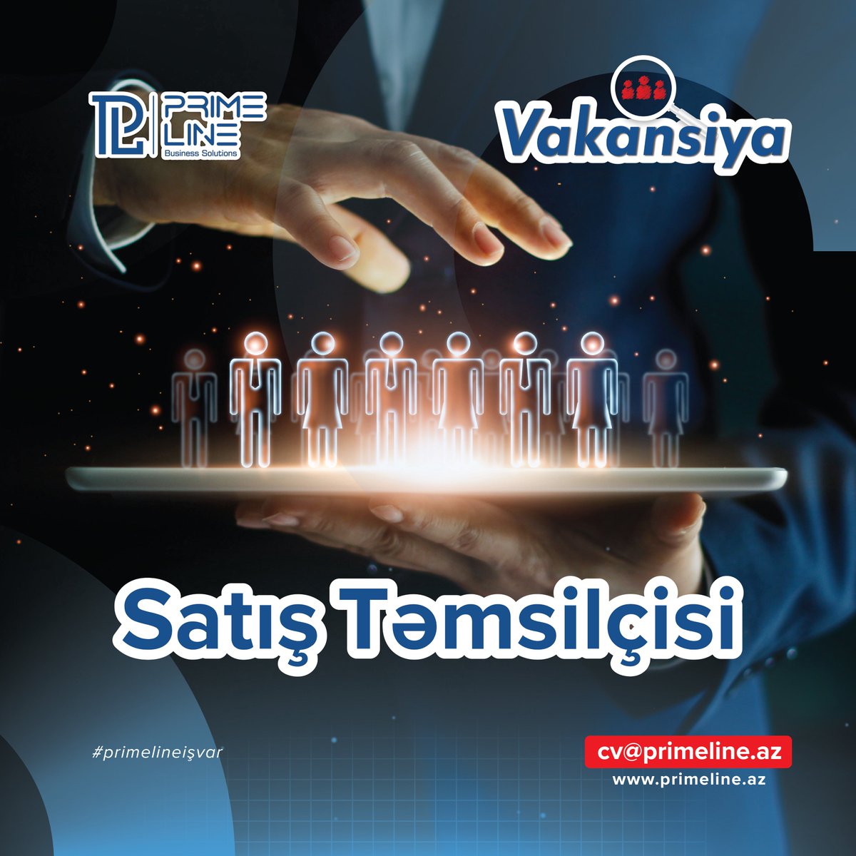 prime_line's tweet image. Vakansiya – Satış Təmsilçisi 👨🏽‍💼

🔷 Şəhər: Bak
🔷 Şirkət: Prime Line MMC
🔷 Sektorlar: İnşaat

CV-nizi cv@primeline.az elektron ünvanına vakansiyanın adını “Reception” yazaraq göndərməyiniz xahiş olunur.

📬 cv@primeline.az
🌏 primeline.az
#primeline #isvar